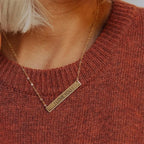 Gold Monogram Necklace