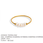 Gold Pearl Ring