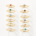 Gold Birthstone Ring